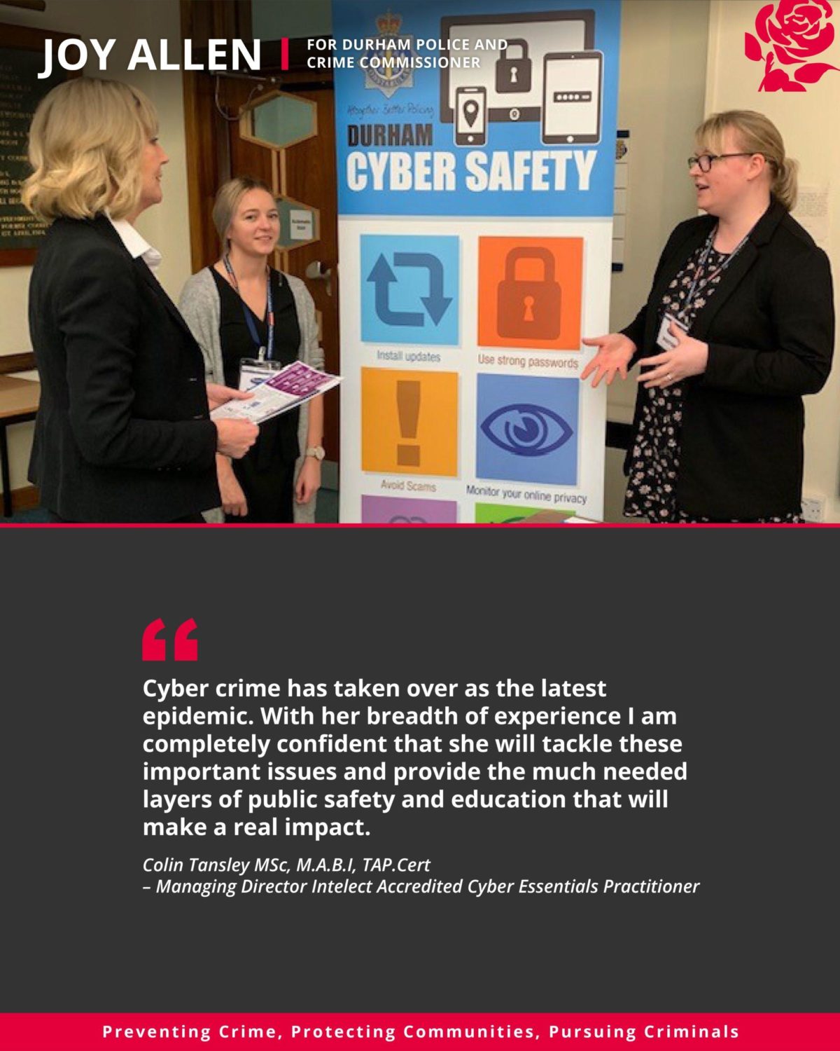 Discussing Importance of Cyber Awareness with Durham Police