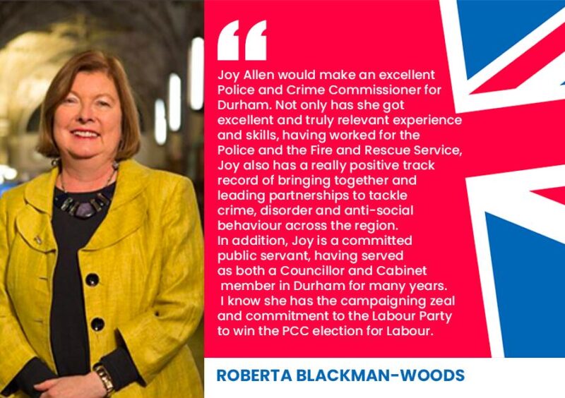 Roberta Blackman-Woods endorses Joy Allen